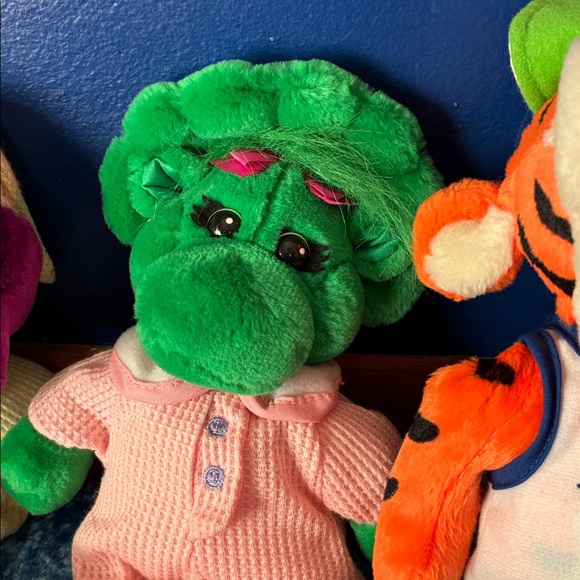 Colorful Plush Dinosaur Toy Set - Picture 3 of 6